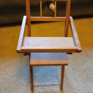 Vintage Wooden Doll Chair